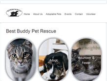 Tablet Screenshot of bestbuddypetrescue.com